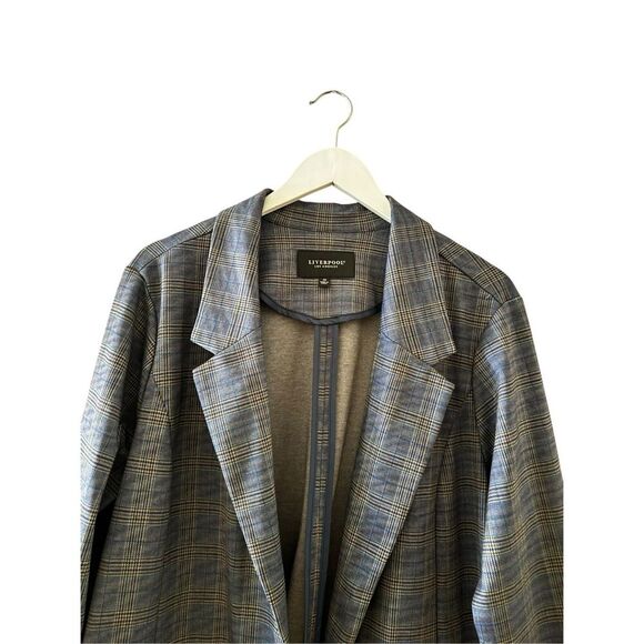 Liverpool Plaid Boyfriend Women’s Blazer Oversized Plus SZ 2X #2498 - Picture 4 of 14